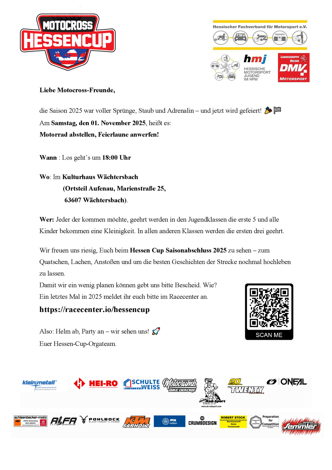 Einladung HC Feier 2025